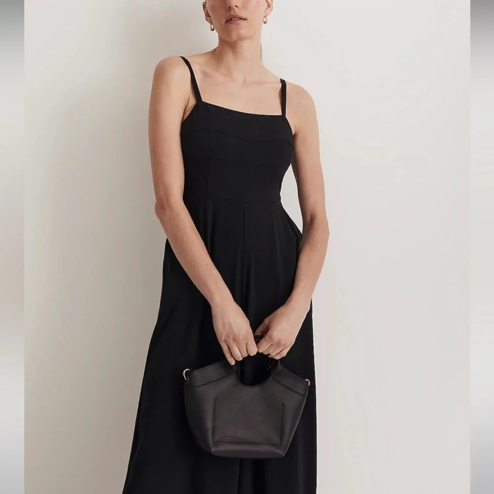 New! Madewell Square-Neck Wide-Leg Sleeveless Jumpsuit nwt 18947 - Picture 4 of 16